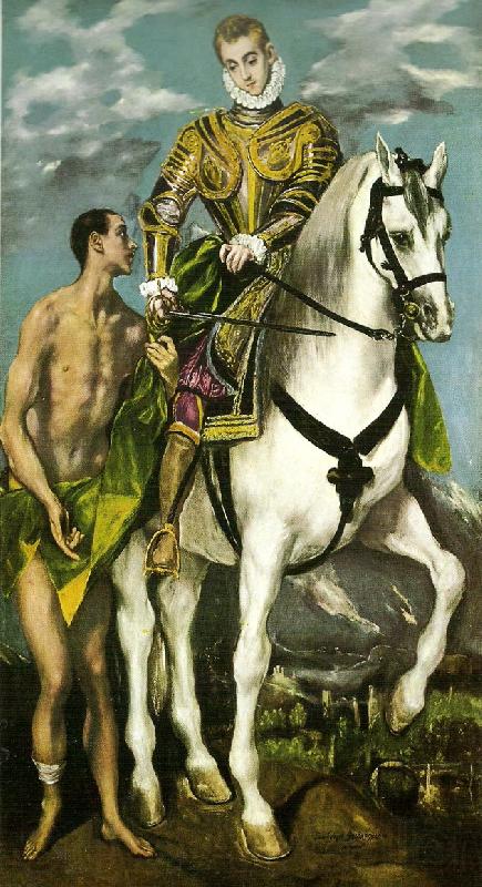 El Greco st. martin and the beggar Norge oil painting art
